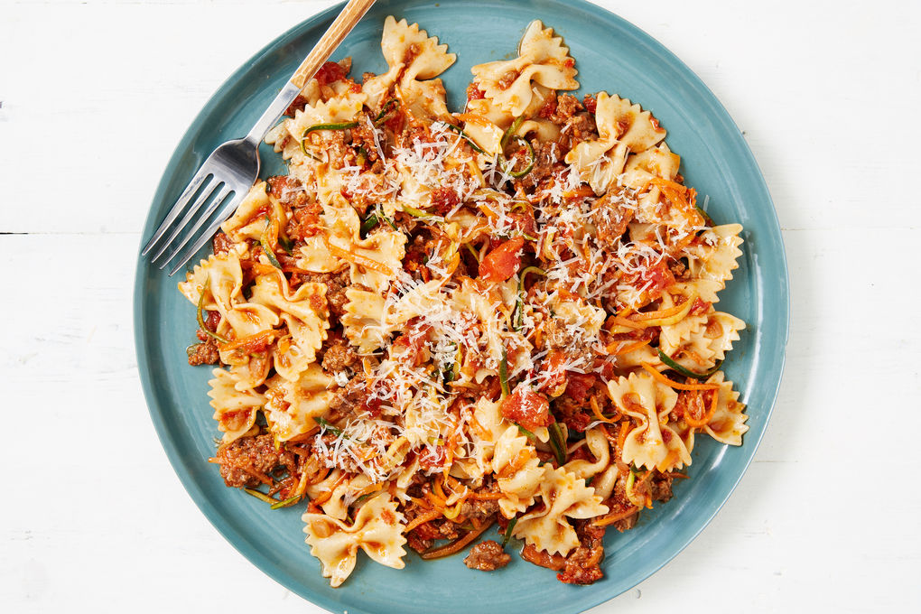 Beef parmesan pasta