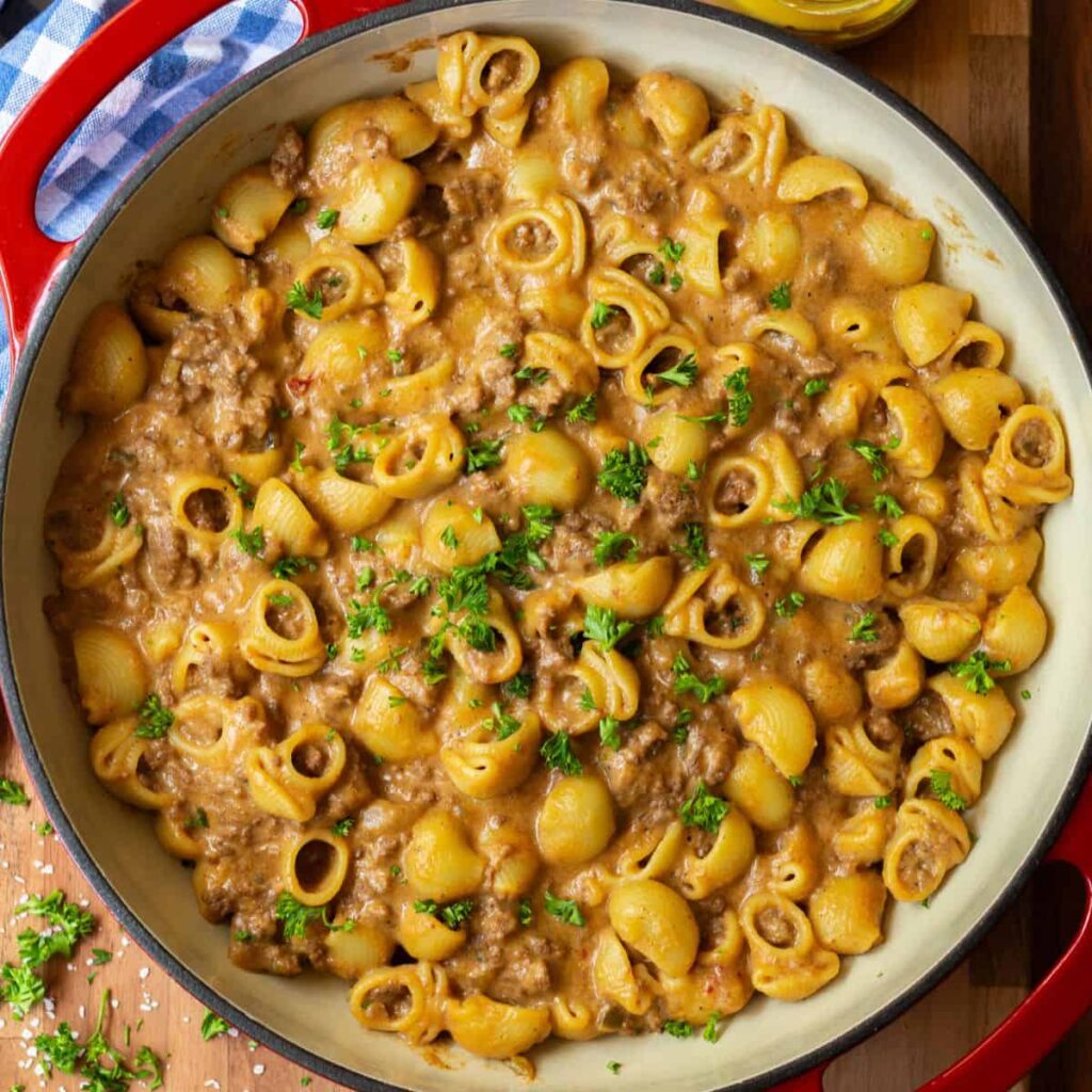 Cheeseburger pasta Recipe