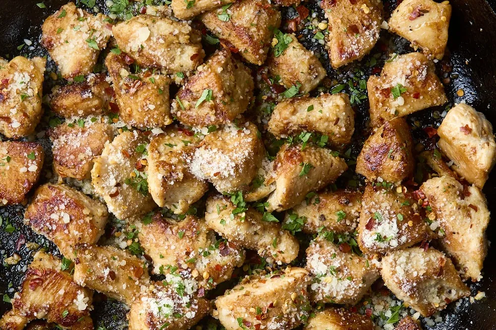 Crispy garlic chicken bites Recipe