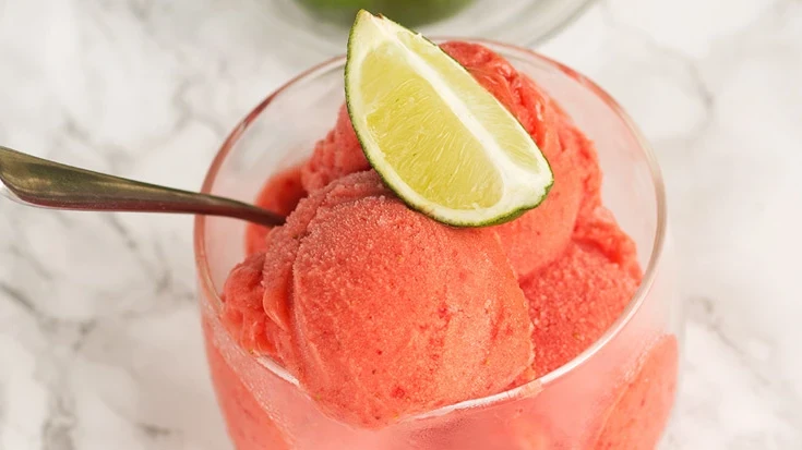 Easy berry lime sorbet recipe