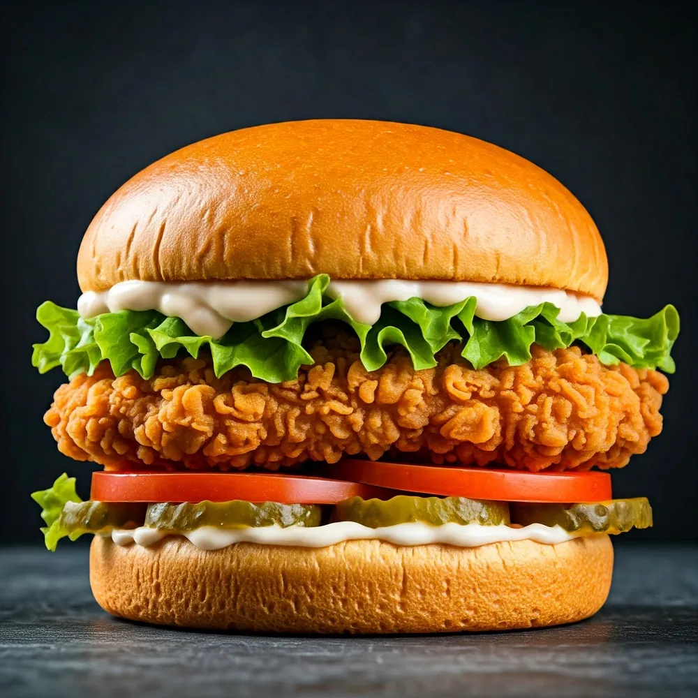 Fried chicken burger Recipes