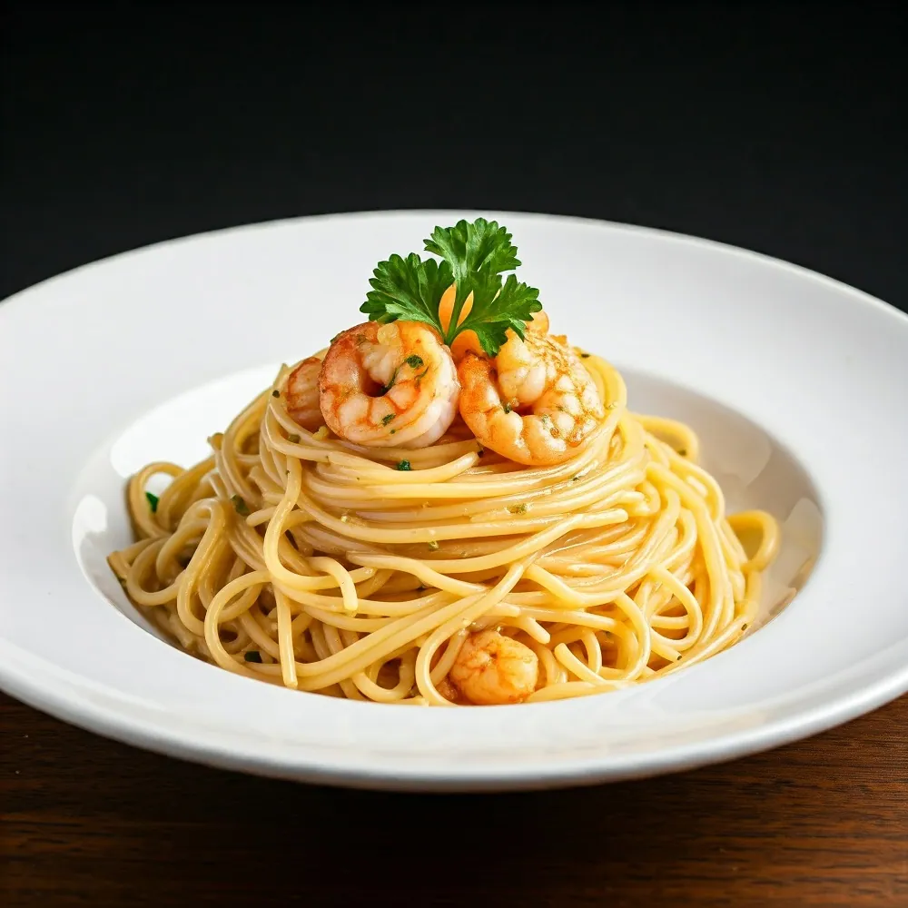 Garlic shrimp pasta Recipe