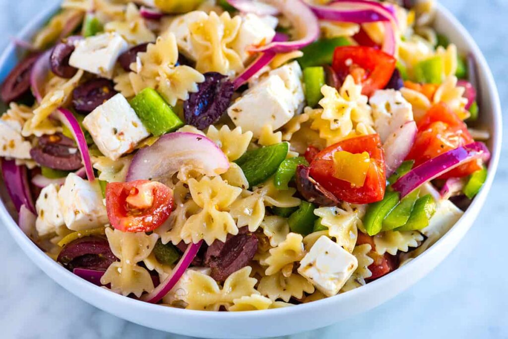 Greek pasta salad Recipe