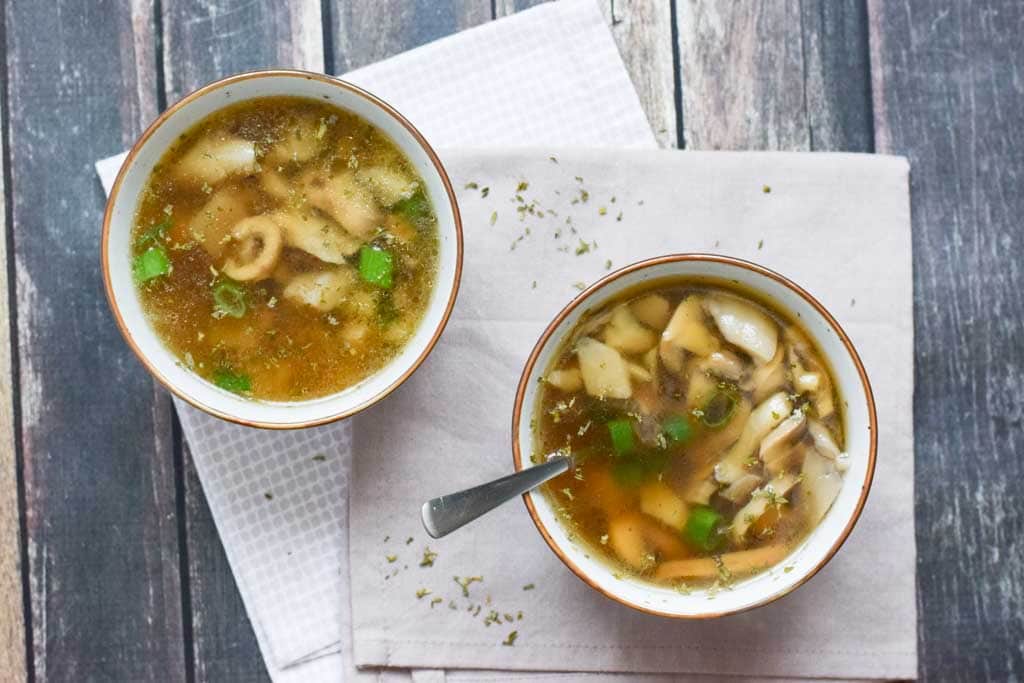 Low FODMAP mushroom soup 