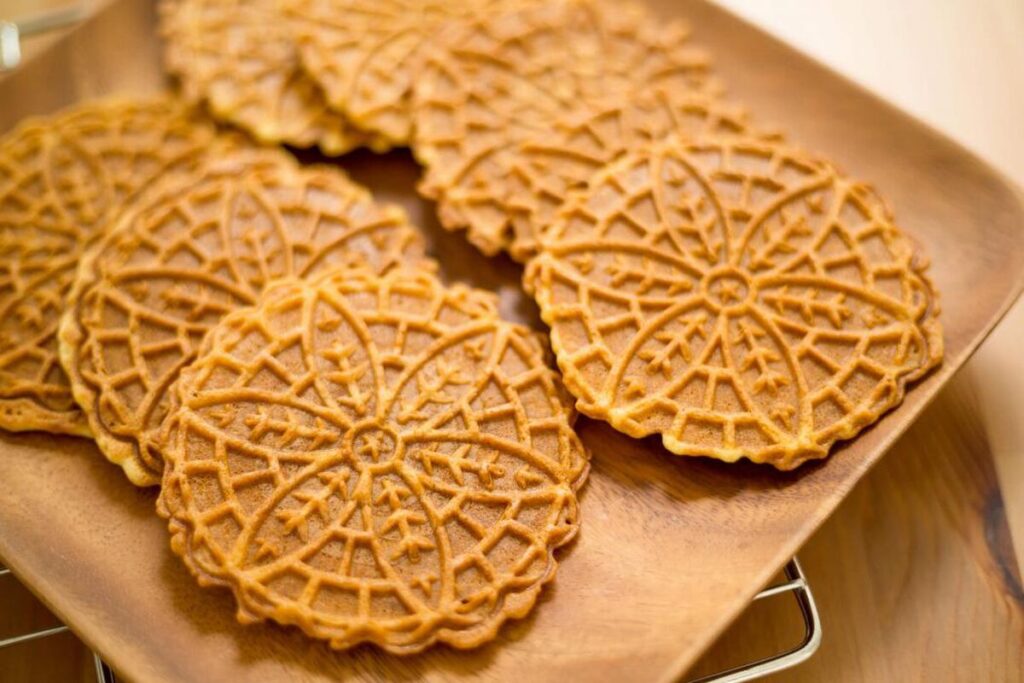 Pizzelle cookies