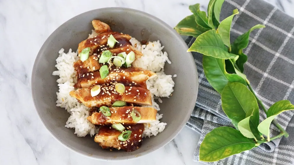 Quick Cooker chicken teriyaki and rice