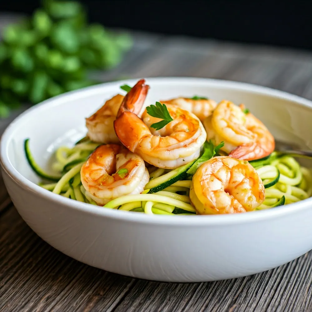 Shrimp scampi with zucchini noodles Recipes