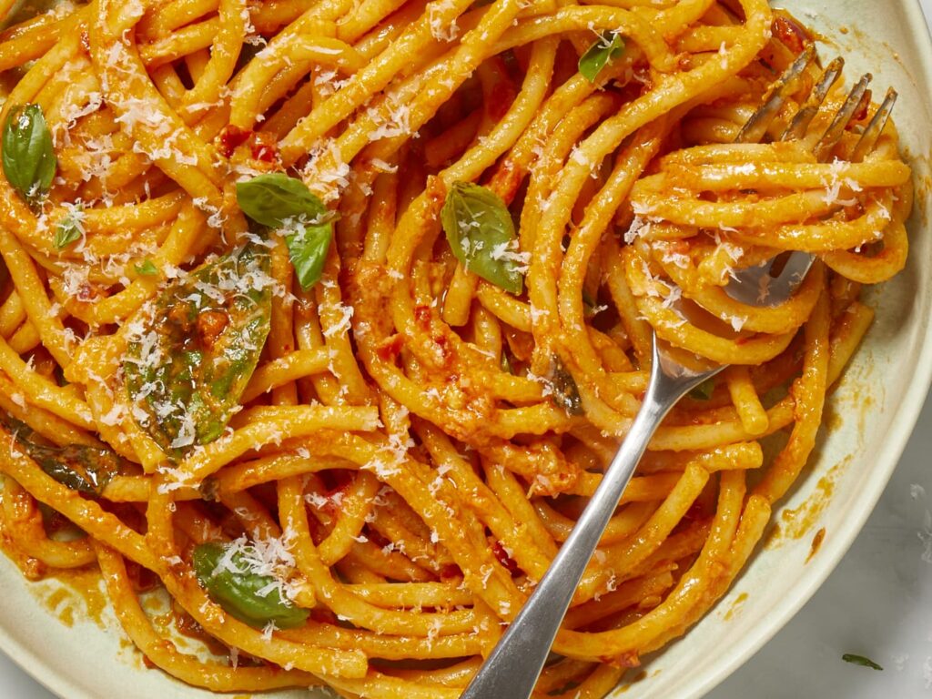 Spicy Calabrian chili pepper pasta