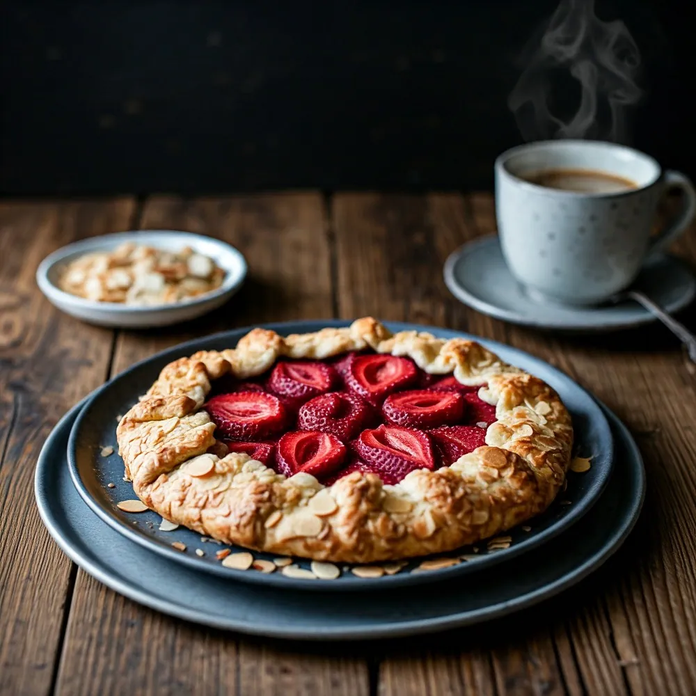 Strawberry almond galette recipes