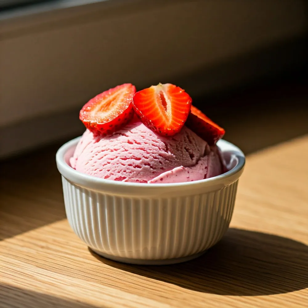 Strawberry ice cream