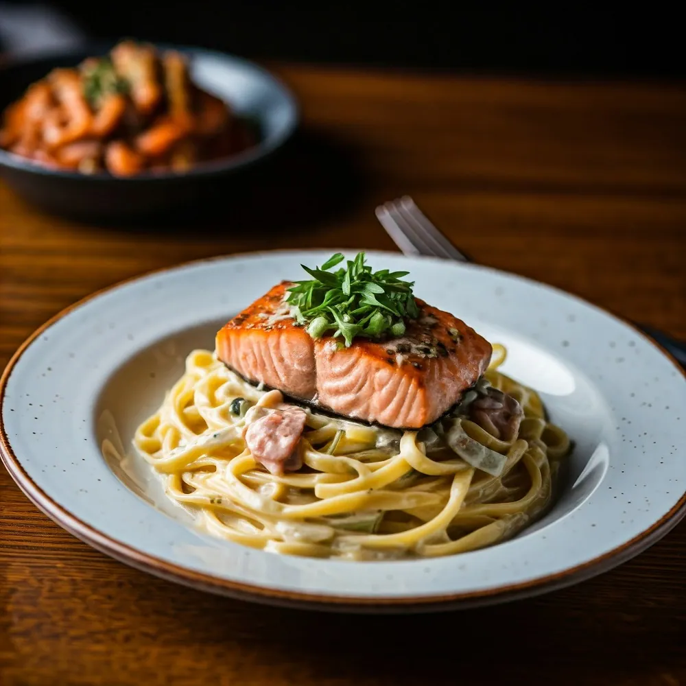 Creamy Tuscan Salmon Pasta