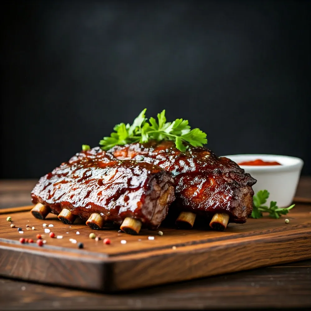 Delicious bbq ribs